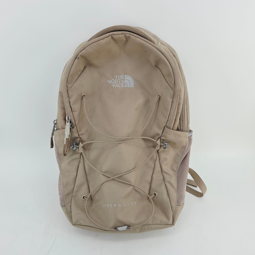 North Face Jester Luxe NF0A81E6 Mushroom Grey Neutral Laptop Bag Backpack
